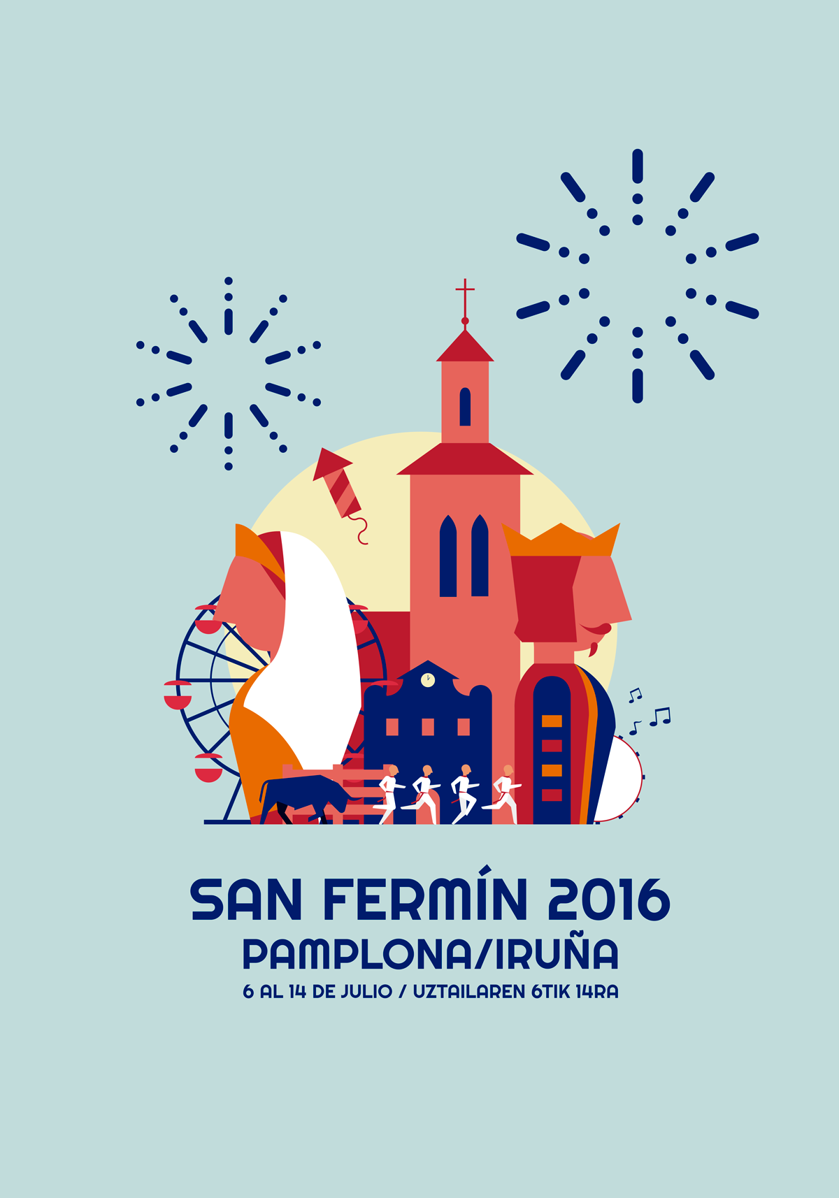 Cartel San Fermín Purrusalda 2016